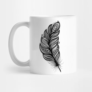 Peerless Decorative Feather Mug